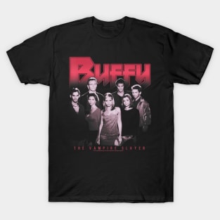 Buffy The Vampire Slayer Group Shot Dark Portrait T-Shirt